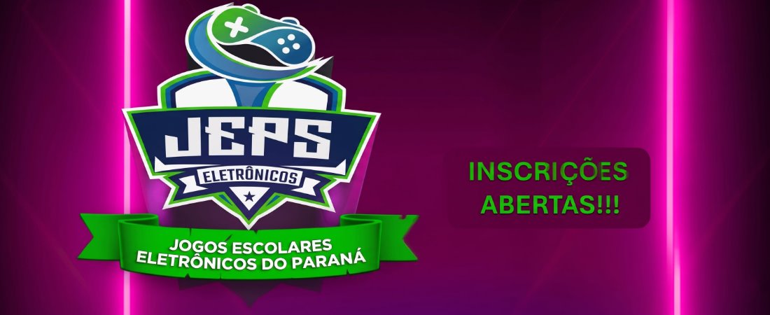 ATENÇÃO, GAMERS DO PARANÁ! INSCRIÇÕES ABERTAS PARA OS JEPS E-SPORTS 2026!